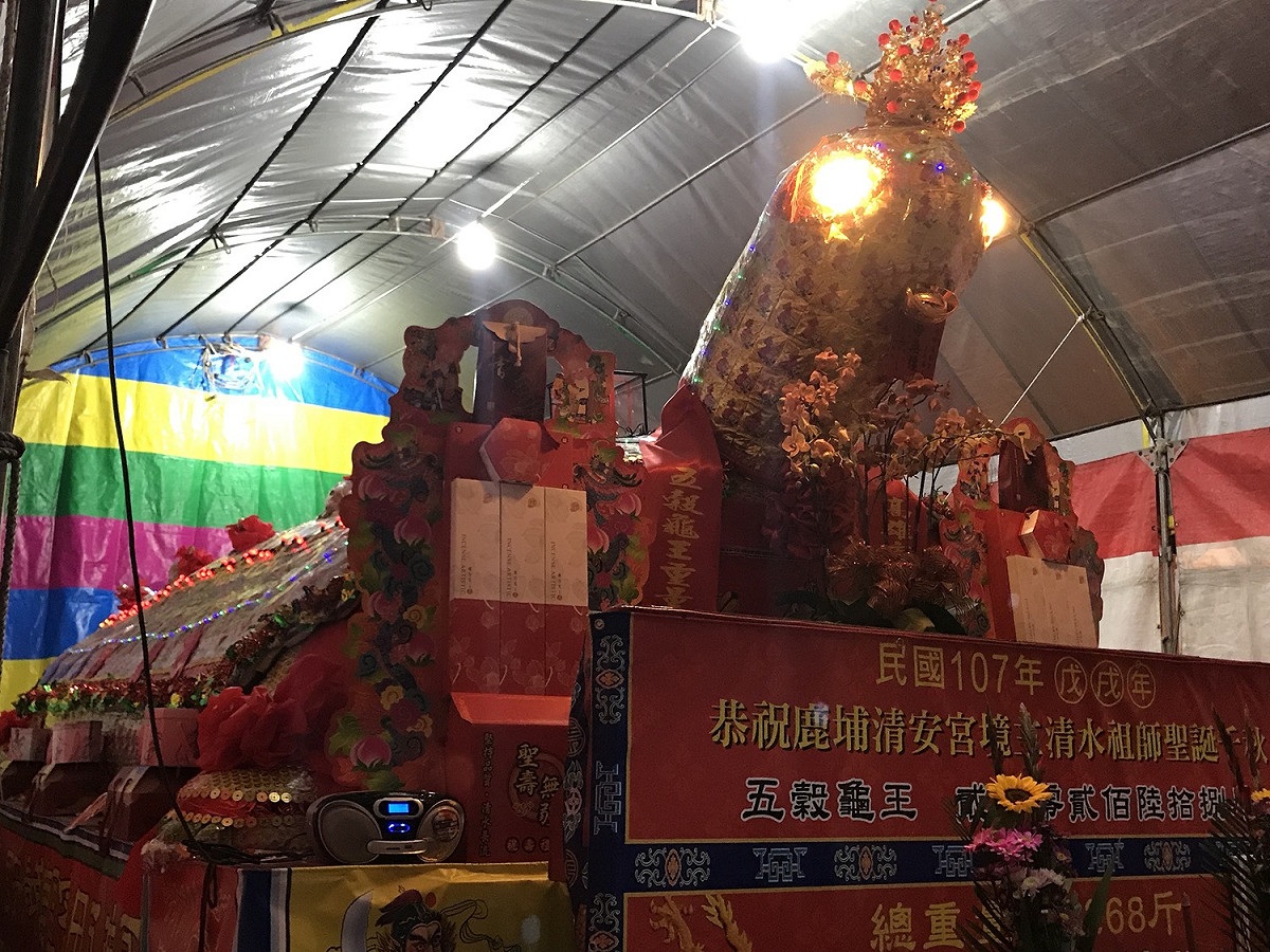 兩萬斤五穀大龜王將現身台中萬和宮。 圖 : 蔡慶龍/提供