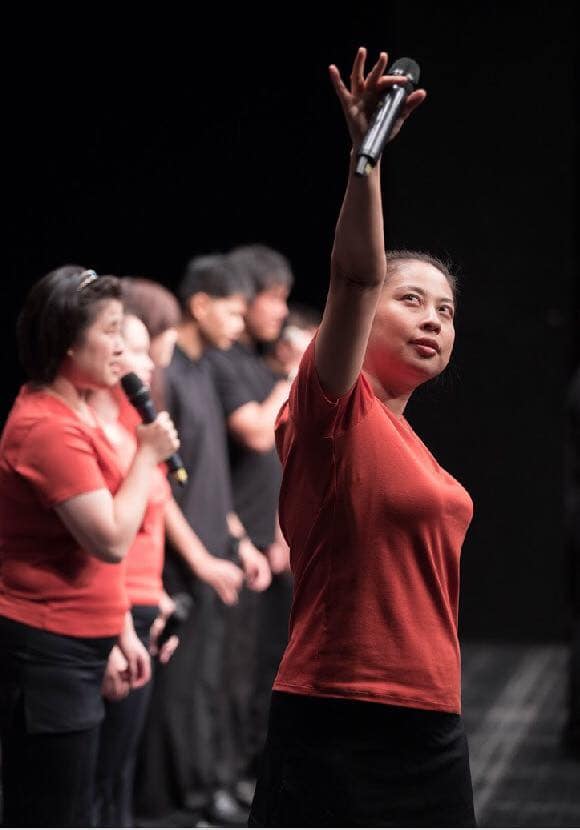 2017蝦米視障人聲樂團，分別於新竹縣、南投縣、嘉義市、彰化縣與苗栗縣五地巡演。 圖：台灣音樂中心提供