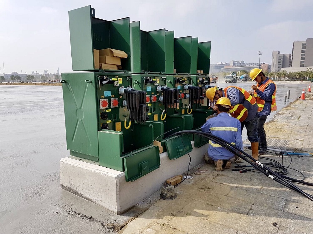 因應嘉義台灣燈會用電，台電去年11月即啟動因應計畫；其中，配合會場用電需求。 圖：台電／提供