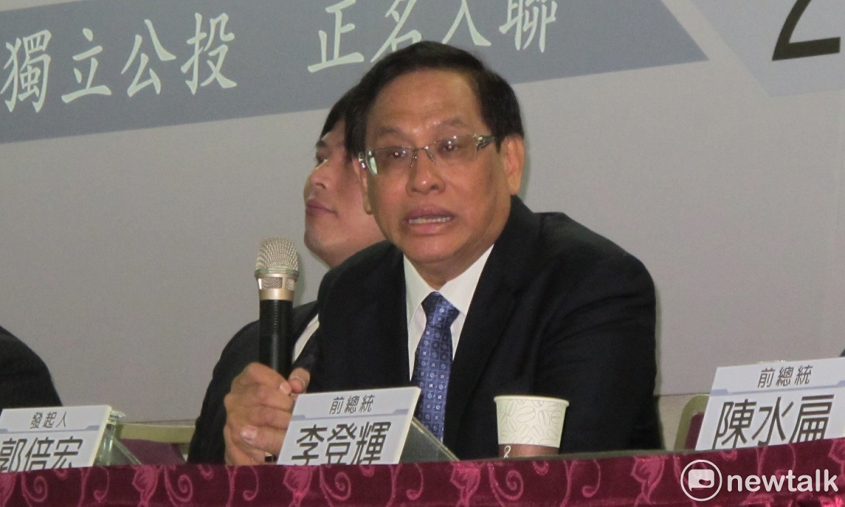 民視董事長、喜樂團發起人郭倍宏28日未直接回應總統蔡英文若反對獨立公投的問題。 圖：林朝億/攝