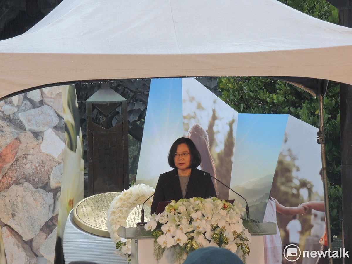 蔡英文出席二二八事件71週年紀念儀式。 圖：黃韋銓/攝