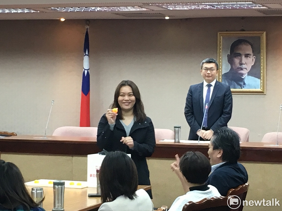 陳怡潔抽到交通委員會。 圖：黃韋銓/攝