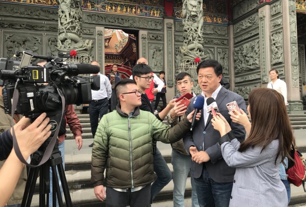 周錫瑋上午表示深信自己可以打敗侯友宜。 圖：周錫瑋政策中心/提供