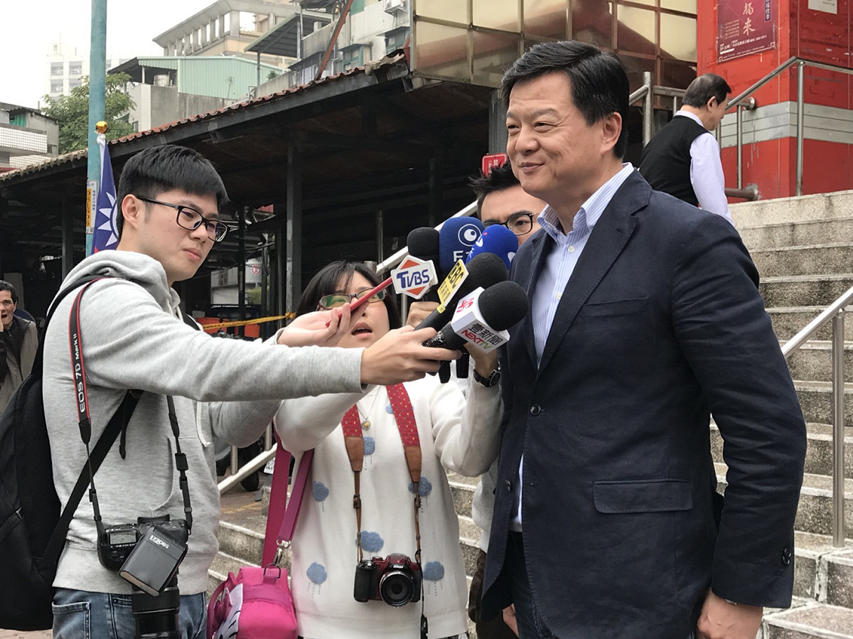 周錫瑋3日接受媒體訪問，談到近半年與朱立倫3度會面之事。 圖：周錫瑋新北市政策中心/提供