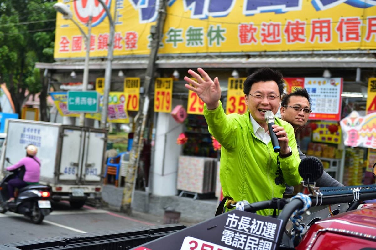 趙天麟從南到北，由旗山、美濃，岡山、路竹一帶掃回沿海及市區。 圖：趙天麟辦公室提供