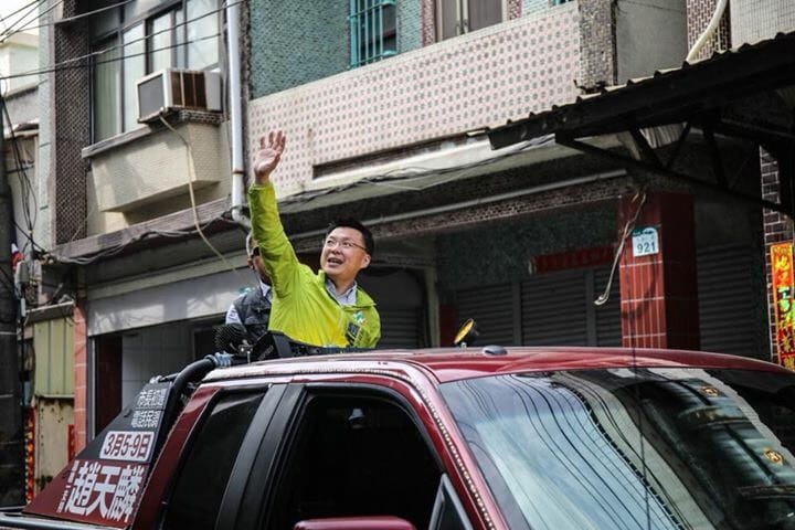 趙天麟從南到北，由旗山、美濃，岡山、路竹一帶掃回沿海及市區。 圖：趙天麟辦公室提供