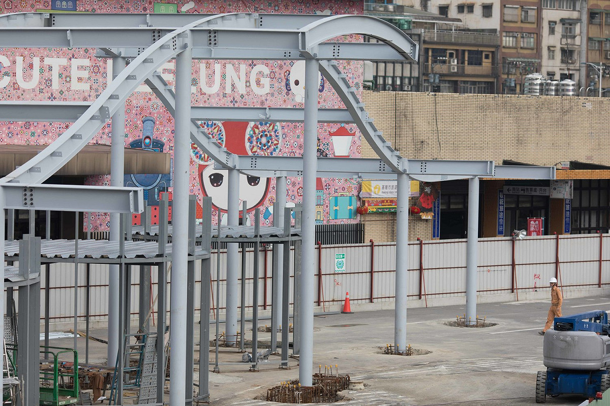 臨時車站交由知名建築師規劃設計，設計相當新穎。 圖：基隆市政府/提供