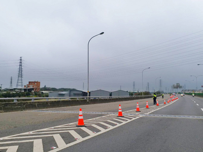2018國際自由車環台公路大賽，12日第2站將在桃園開賽，桃園市警局12日上午8時至下午2時也將針對競賽路線分階段實施交管，請民眾配合管制規劃。 桃園市警局交通警察大隊提供