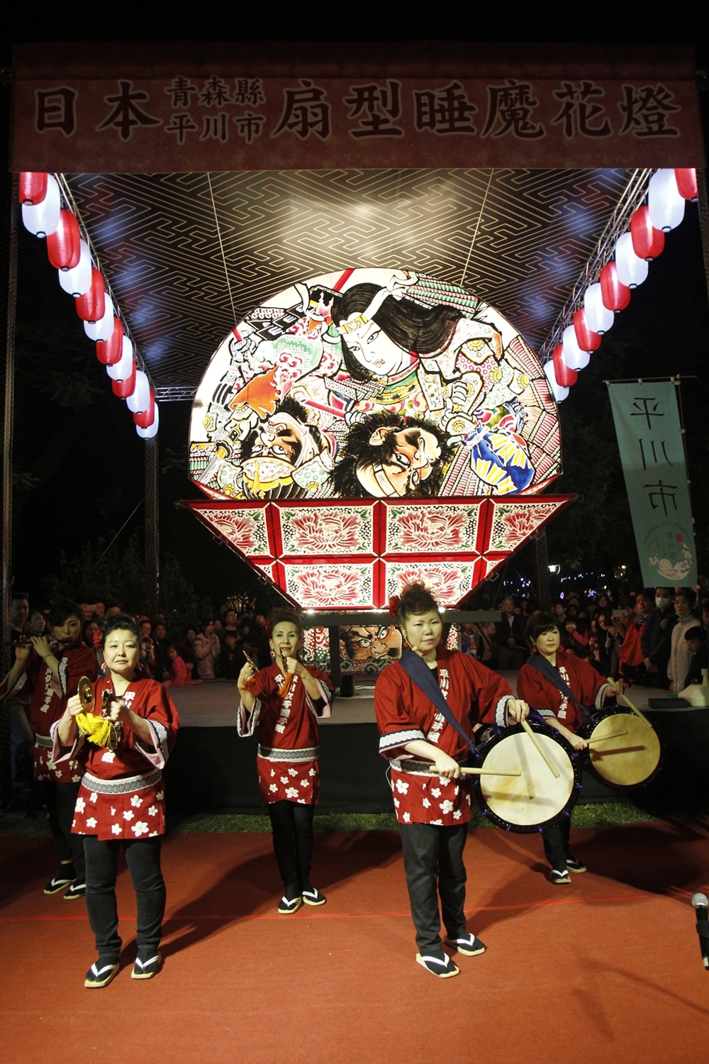 日本青森縣平川市睡魔花燈精緻漂亮。 圖：台中市政府/提供