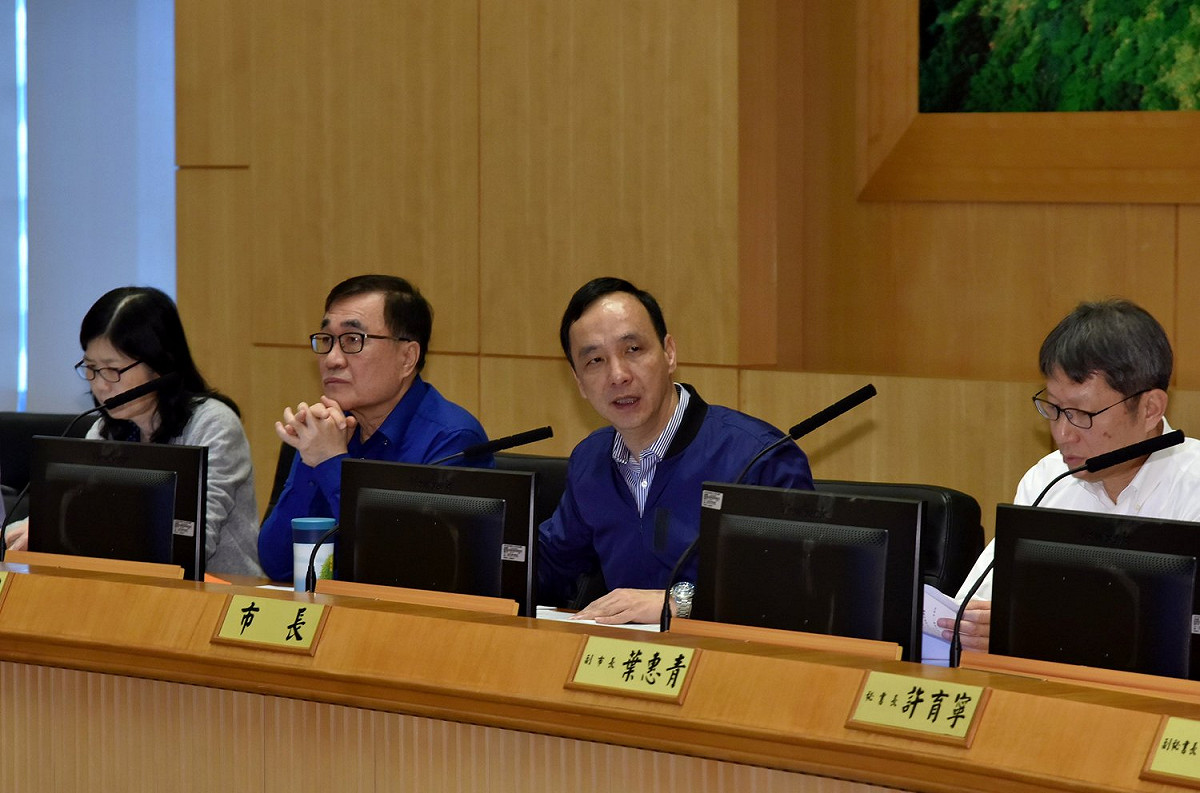 環保署環評大會明天將審查「深澳發電廠更新擴建計畫」，新北市長朱立倫今天在市政會議表達反對。 圖：王峻昌/攝