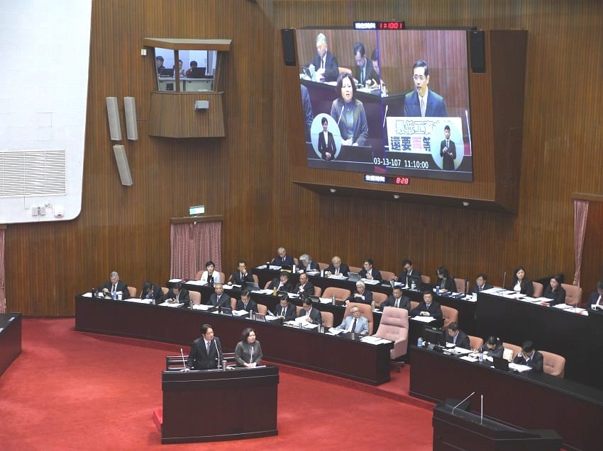 行政院長賴清德今天率行政團隊赴立法院總質詢。 圖：趙婉淳／攝