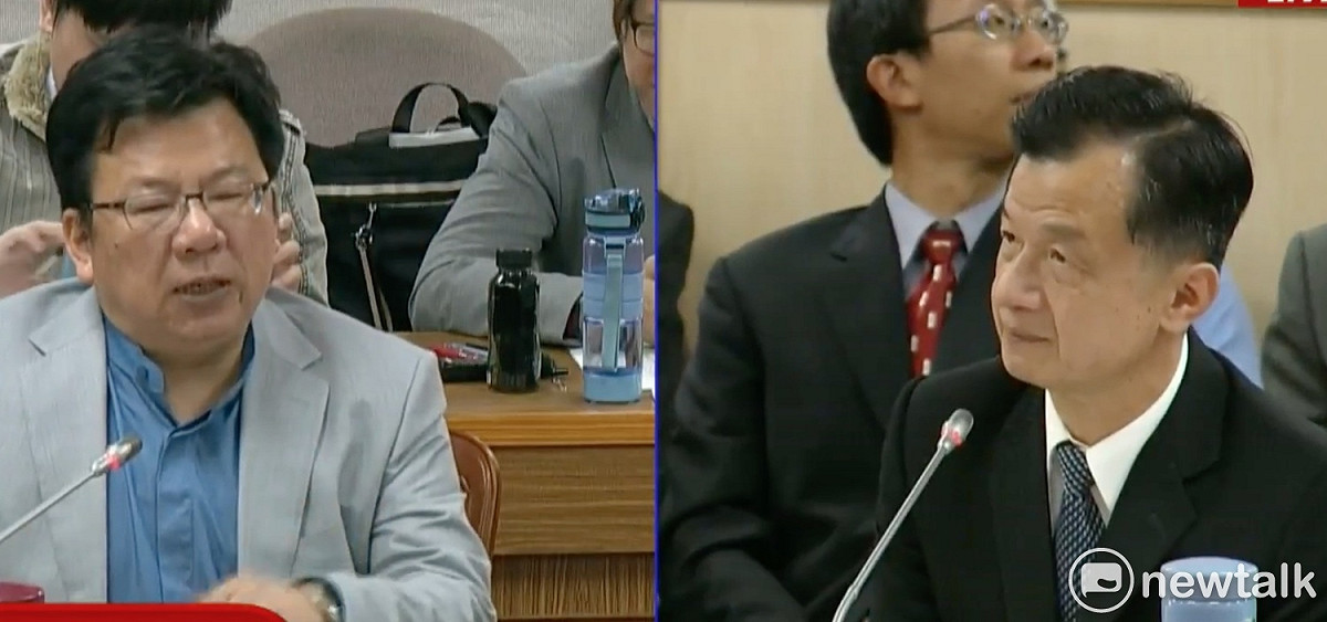 民進黨立委李俊俋指出，若機密檔案該移交而不移交，依法要處五年以下有期徒刑，馬習會文件獨缺如何陳行、談判過程，「很清楚是有人刻意隱匿起來，完全違法國家機密法。」 圖：翻攝國會直播