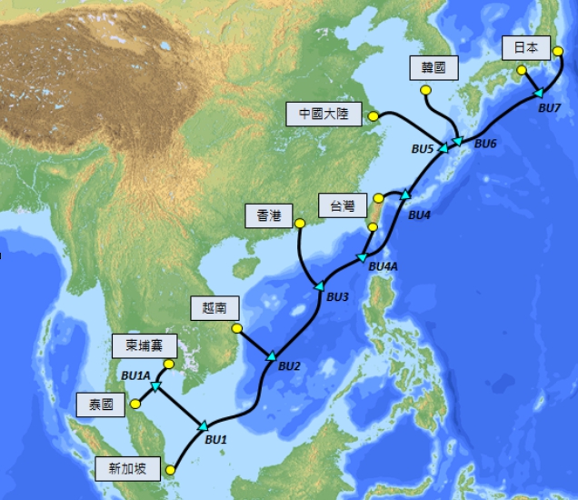 中華電信將建造一條長達10500公里的海纜，打造超高速海底光纖網路。 圖：中華電信/提供