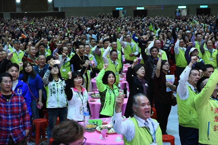 吳秉叡造勢晚會的現場氣氛。 圖 : 吳秉叡競選辦公室/提供