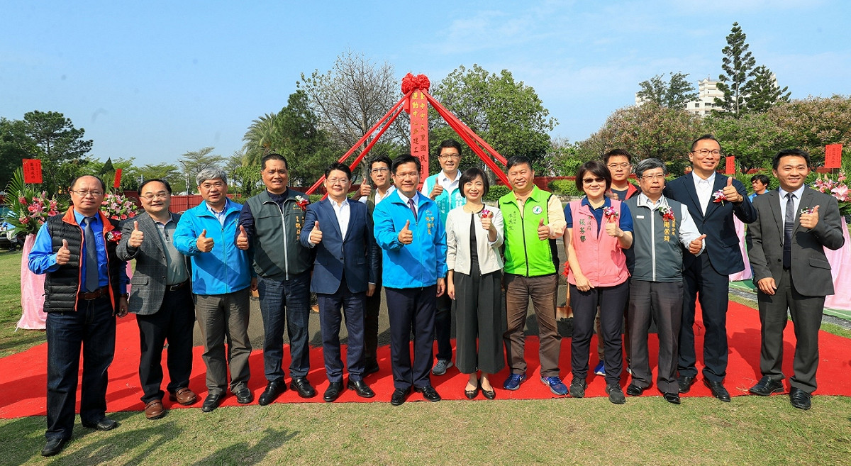 台中市第五座運動中心「大里國民運動中心」今(16)日開土動工。 圖：台中市政府/提供