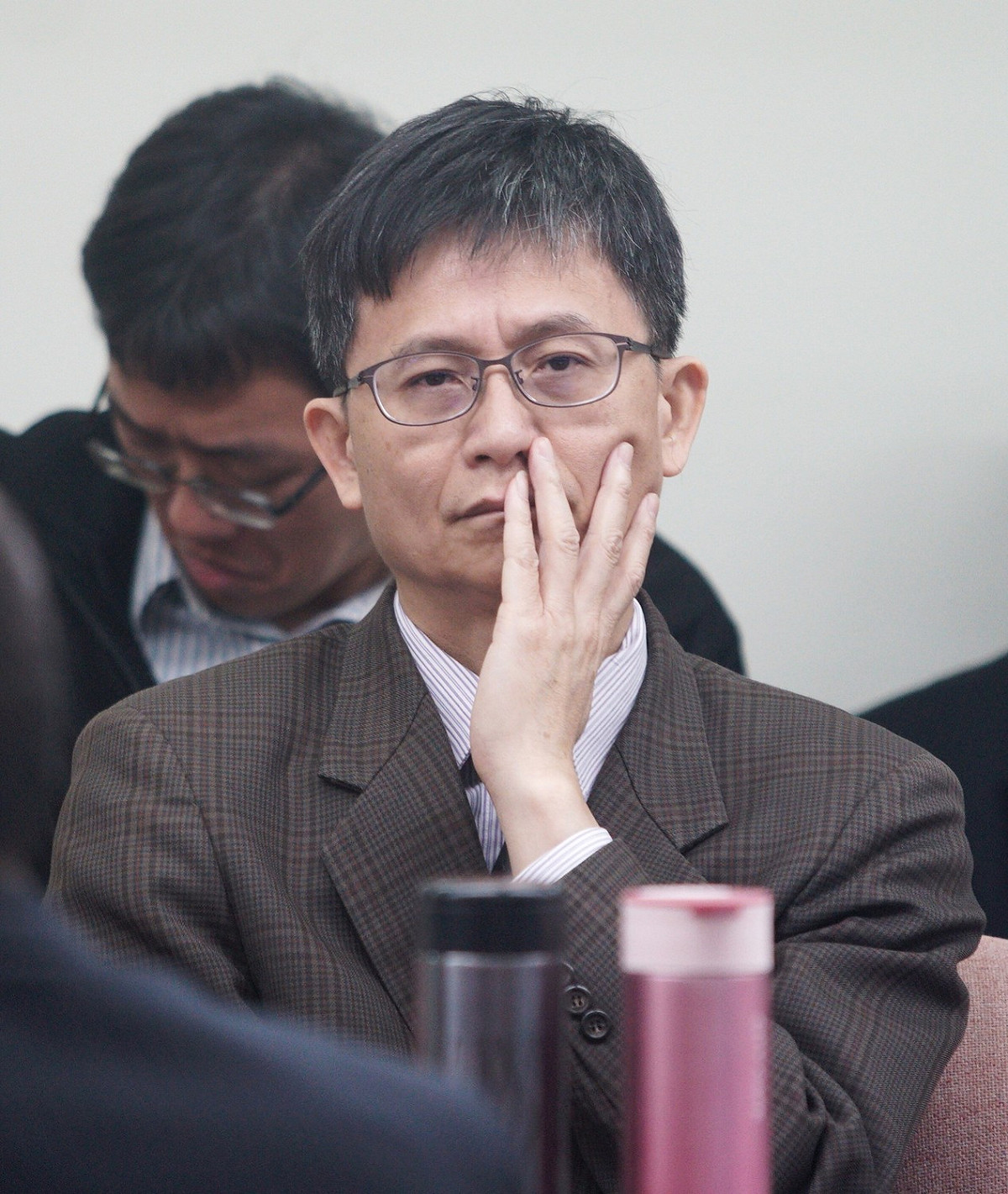 環保署副署長詹順貴今天赴立法院衛環委員會進行專案報告與備詢。 圖：張良一／攝