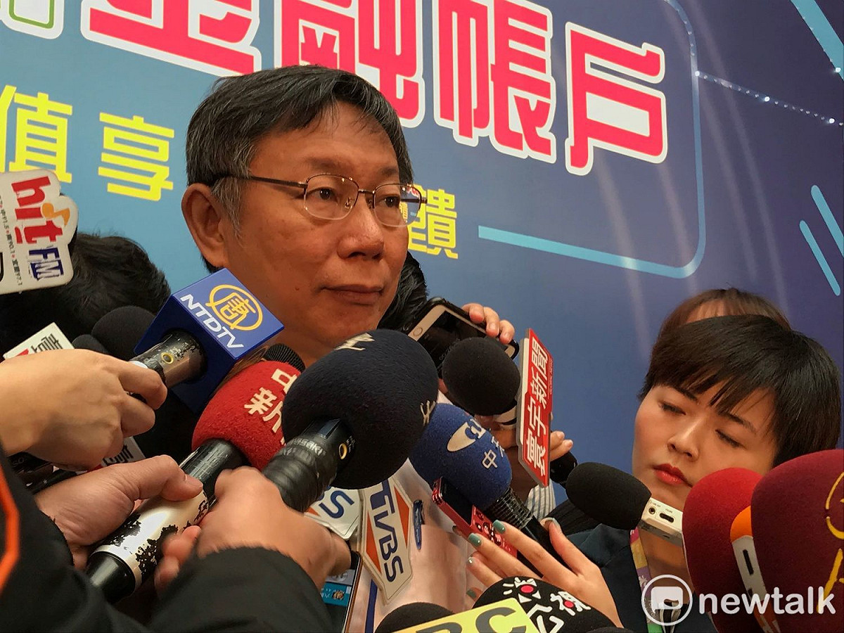 外界認為侯友宜具有跨越藍綠的特質，柯文哲說：「對他來講不是跨越藍綠，他是沒有藍綠。」（資料照片） 圖：周煊惠 / 攝