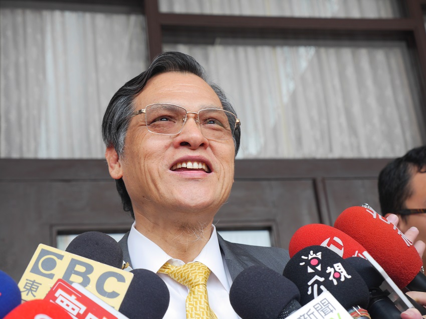 陸委會主委陳明通今天赴立法院備詢。 圖：趙婉淳／攝