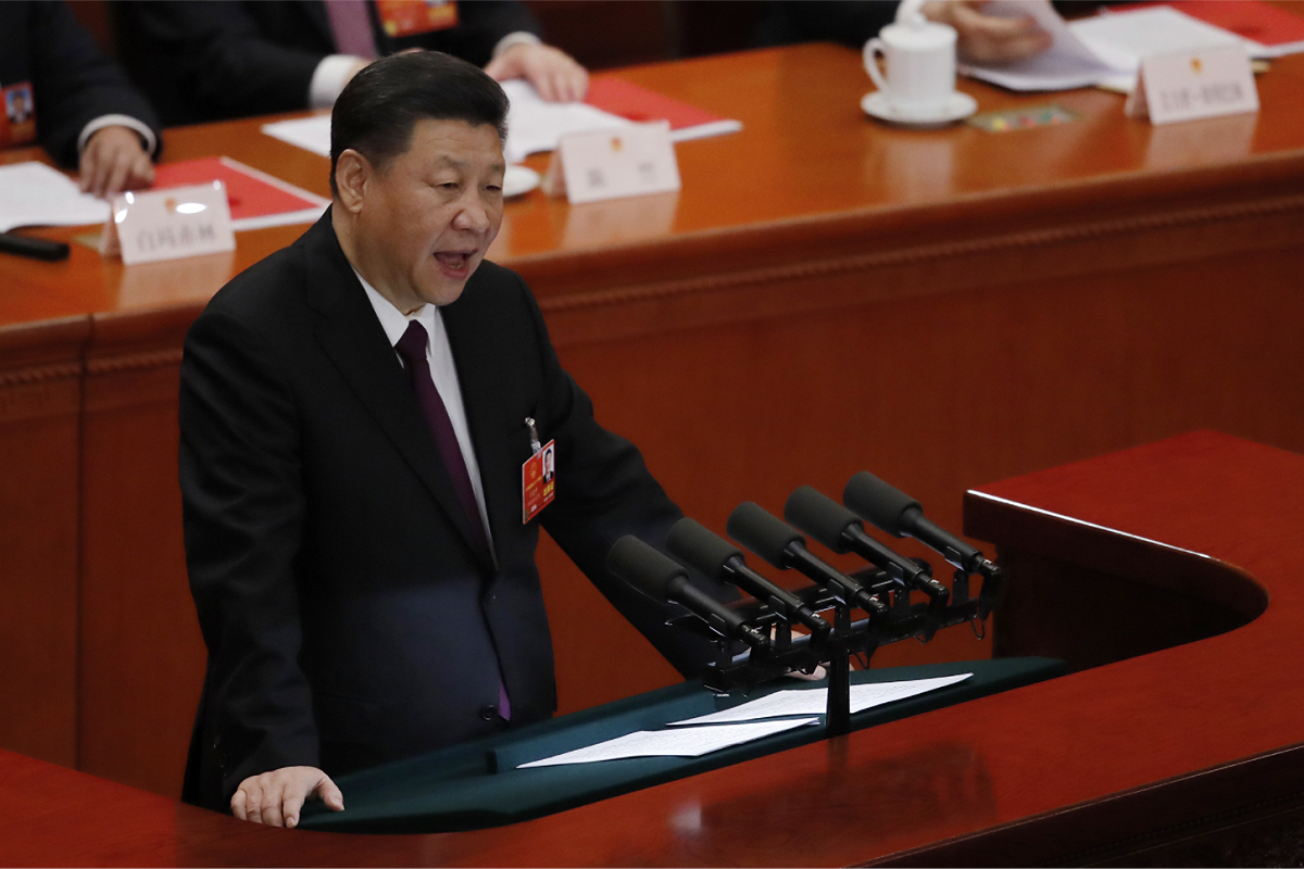 習近平並強調，「中國人民有堅定的意志、充分的信心、足夠的能力挫敗一切分裂國家的活動！」，中國人民和中華民族有一個共同信念，這就是：「我們偉大祖國的每一寸領土都絕對不能也絕對不可能從中國分割出去！」 圖：達志影像/美聯社
