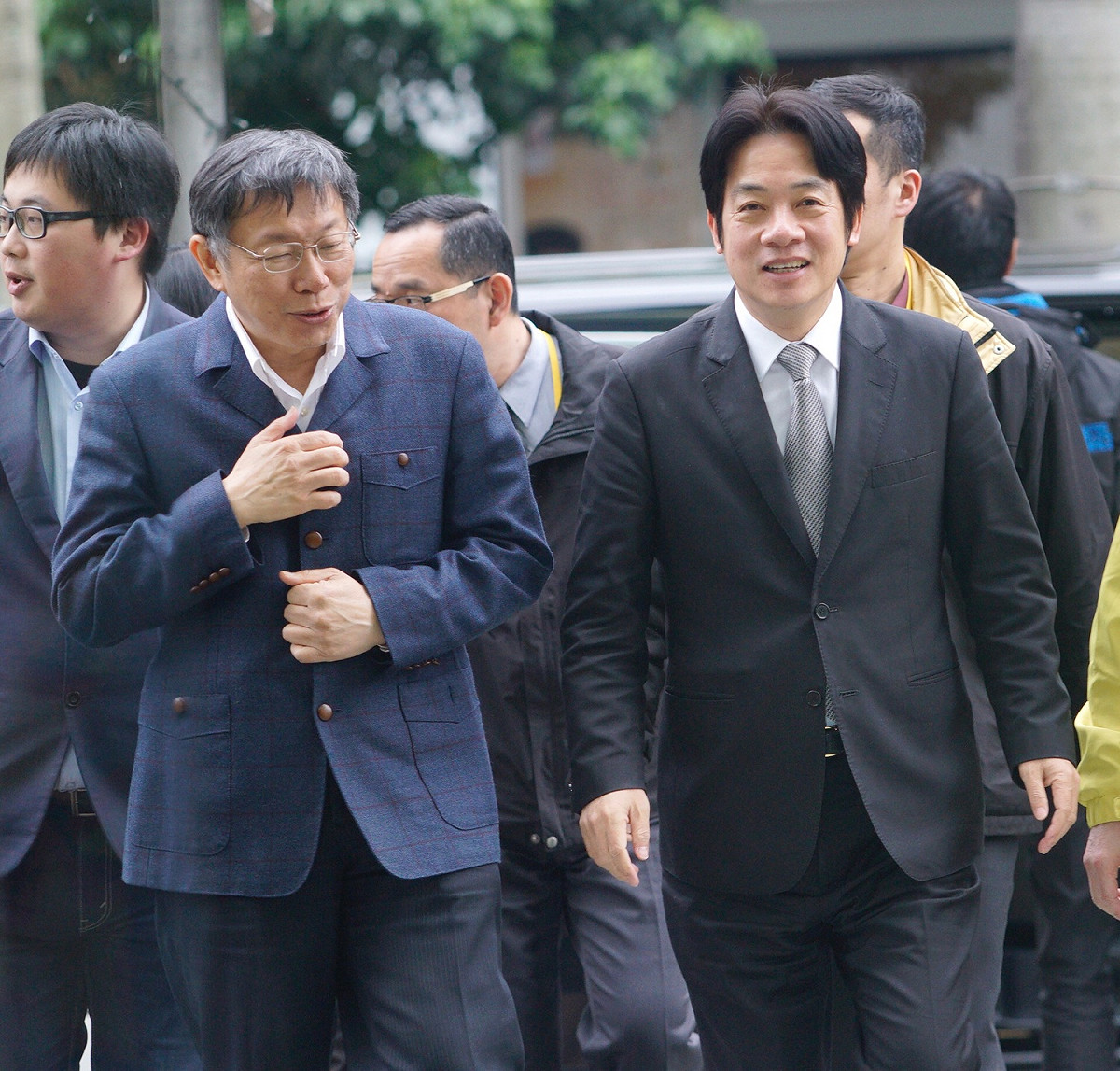 柯文哲（左）與賴清德（右）。 圖 : 張良一 / 攝