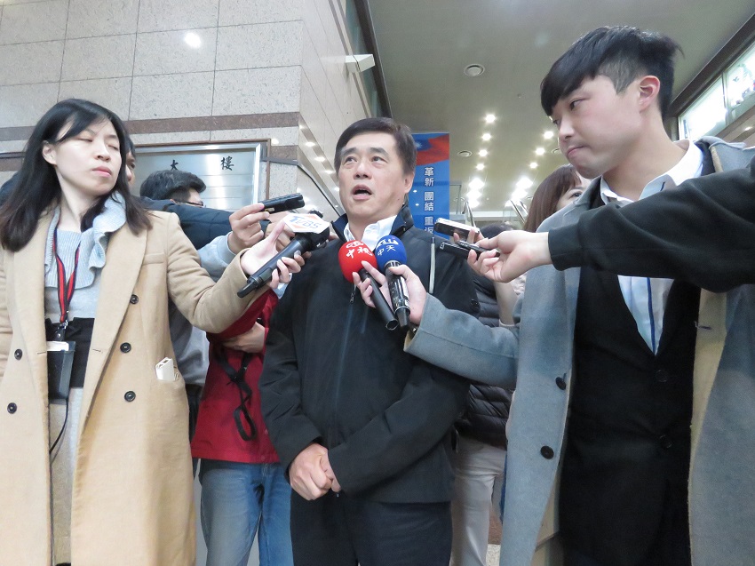 針對國民黨台北市議員提名席次未過半，前台北市長、國民黨副主席郝龍斌今天表示，選舉策略有問題。 圖：趙婉淳／攝