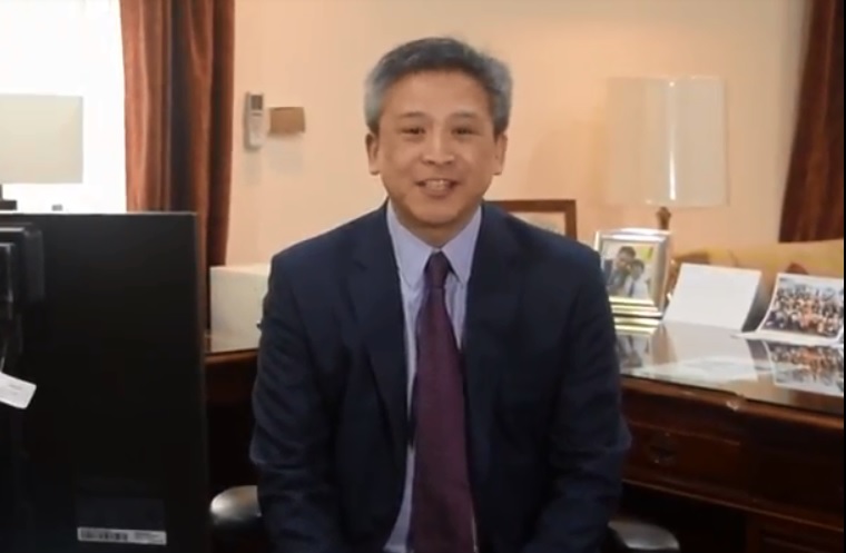 AIT處長梅健華在臉書透過影片親自宣布AIT即將搬遷到內湖新館。 圖：翻攝自AIT臉書影片