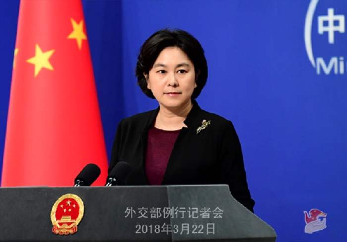 針對美國總統川普即將簽署301條款貿易制裁，中國外交部發言人華春瑩今（22）日表示，完全不能認同、也不能接受美方的「經濟侵略」指控。 圖：翻攝自中國外交部網站