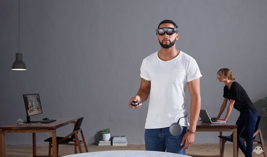 Magic Leap 去年年底公布AR眼鏡 Magic Leap One 的渲染圖，但並未公布其效能規格。 圖：翻攝自Magic Leap