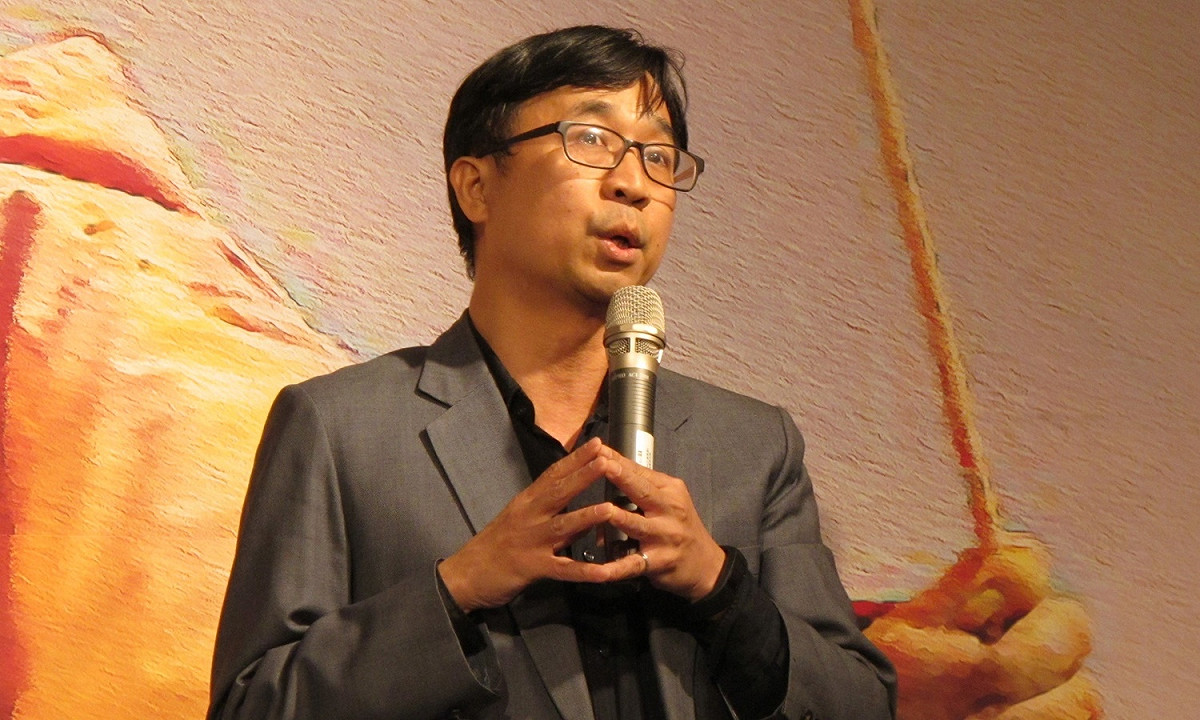 國家人權博物館的籌備處主任陳俊宏25日出席黃晴美追思活動。 圖：林朝億/攝