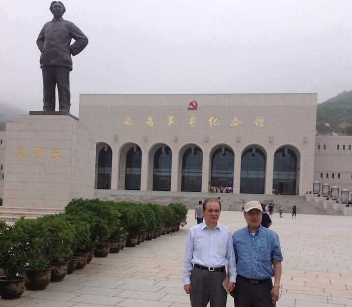 陳芳明與黃煌雄（左）合影。 圖：翻攝自陳芳明臉書