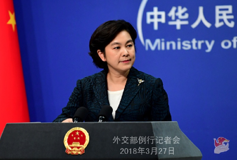 中國外交部發言人華春瑩今（27）日不願證實北韓最高領導人金正恩是否來訪，只說「如果有消息，我們會發布」。 圖：翻攝中國外交部網站