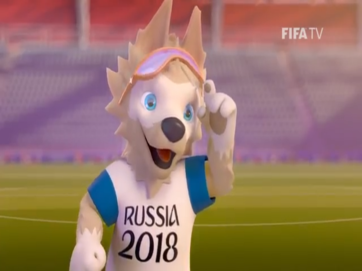 2018世界盃足球賽官方吉祥物Zabivaka™。 圖：翻攝自世界盃官方網站www.fifa.com