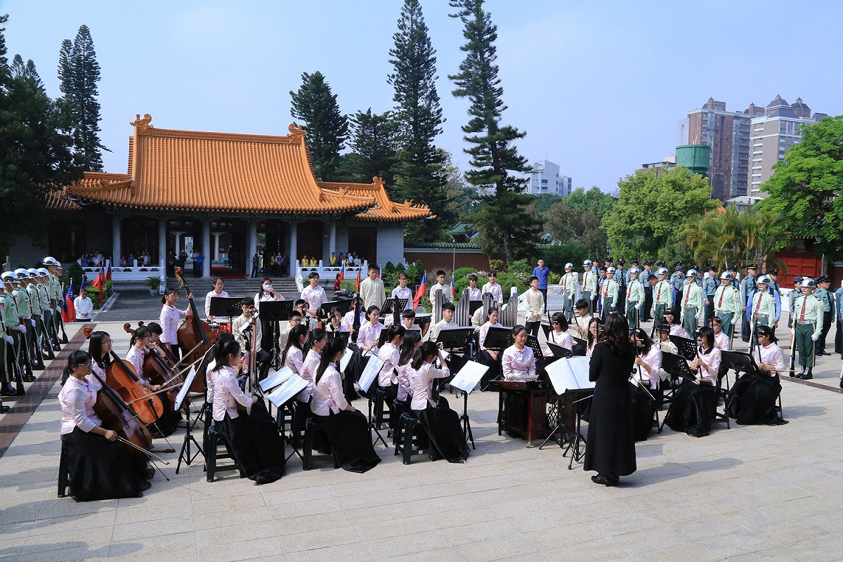 台中市春祭國殤典禮的現場國樂演奏。 圖 : 台中市政府/提供