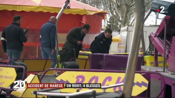 法國遊樂園驚傳旋轉飛車設施崩塌，砸死一名男性遊客。 圖/翻攝自ActuDirect