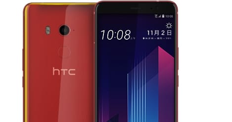 宏達電今年持續精簡策略，將預計在5月推出擁有4個鏡頭的 HTC U12+。(圖為U11+) 圖：翻攝自 HTC