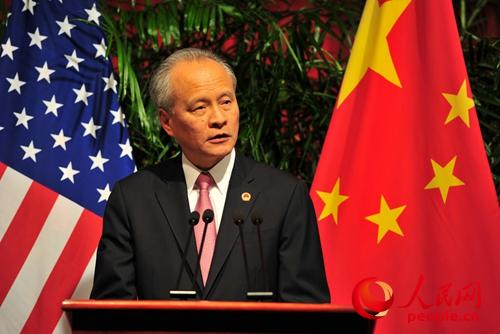 崔天凱接受福克斯新聞頻道（Fox News Channel）訪問時說：「中國一直都準備要繼續談，以達致結果。我們的大門仍然敞開。」 圖：翻攝自中國茉莉花革命（資料照片）