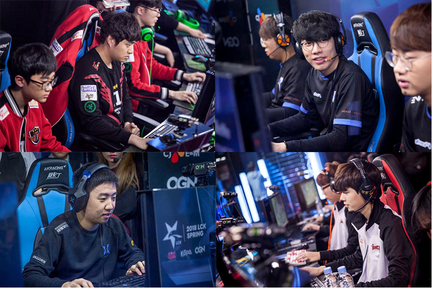 目前LCK春季季後賽資格包含KZ、AFs、KT、SKT，四支隊伍將一較高下。 圖：翻攝自 Inven
