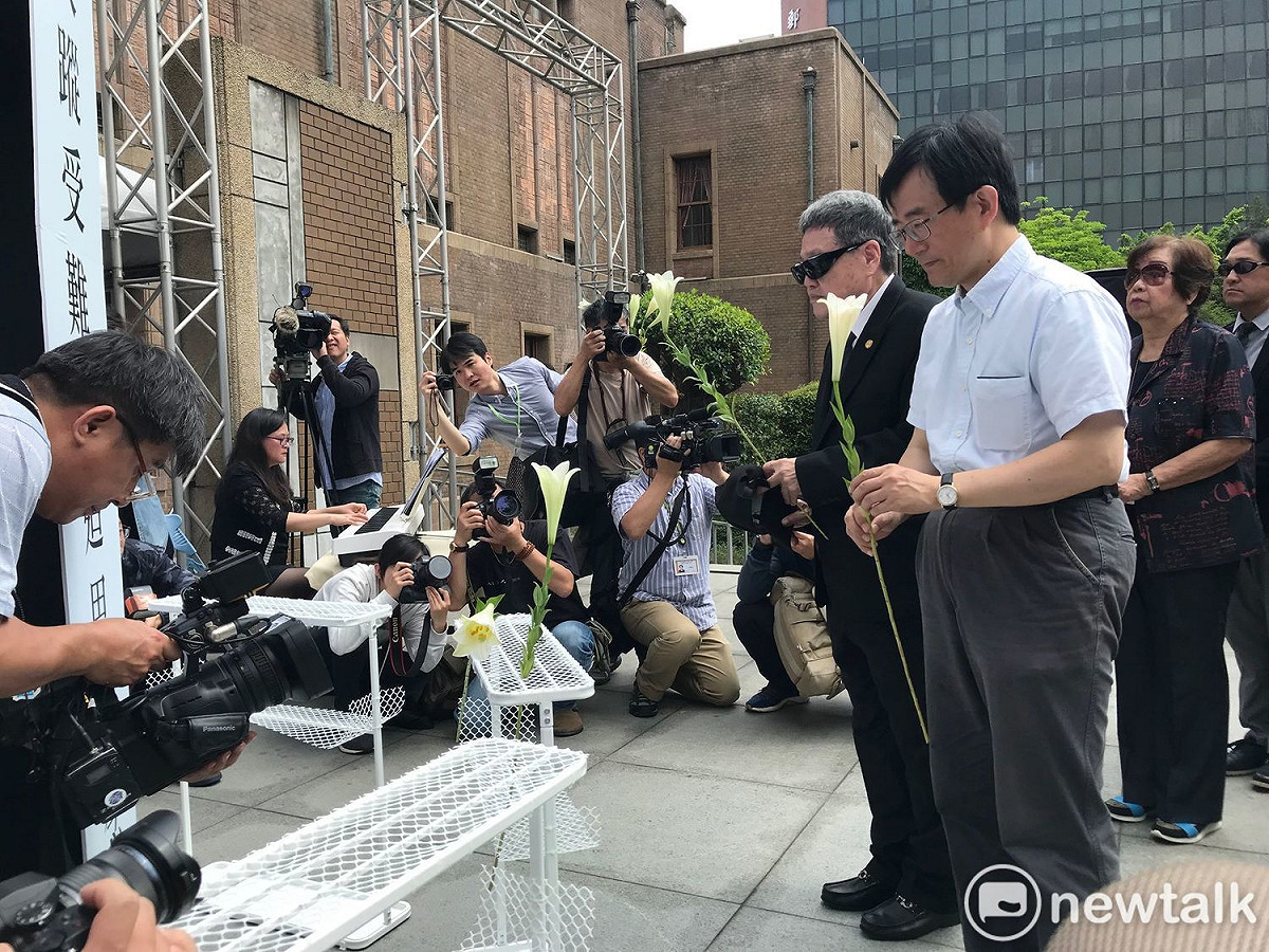 為追思228事件失蹤受難者，228事件紀念基金會與台灣228關懷總會今（5）日舉行追思紀念活動。 圖 : 周煊惠 / 攝