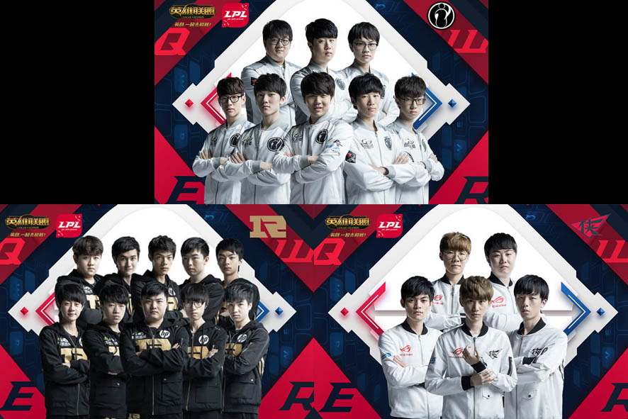 東區積分榜依序為IG、RW、RNG，確定晉級季後賽，第四位待常規賽結束後出爐。 圖：LPL 官網