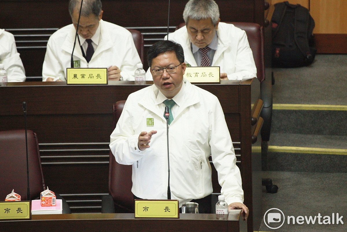 桃園市長鄭文燦說，無論燃煤、燃油、天然氣各類電廠，都必須要達到安全標準。市府持續以「大潭電廠要空汙減量、林口電廠要檢測、深澳電廠要監督」的態度，並以一致的標準，推動空汙減量。 圖: 林昀真/攝