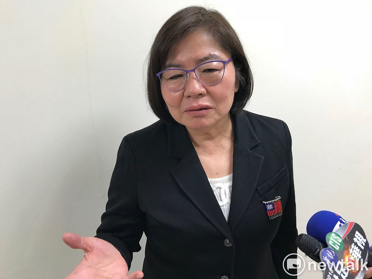 國民黨台北市黨部主委黃呂錦茹表示，吳碧珠不連任後，藍在士林北投區將維持提名4席，不會再增加席次。 圖 : 周煊惠 / 攝