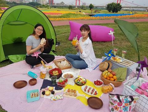 春天來了，蝴蝶也飛來了，江翠礫間水岸蝴蝶公園也換裝囉！ 圖：新北市政府/提供