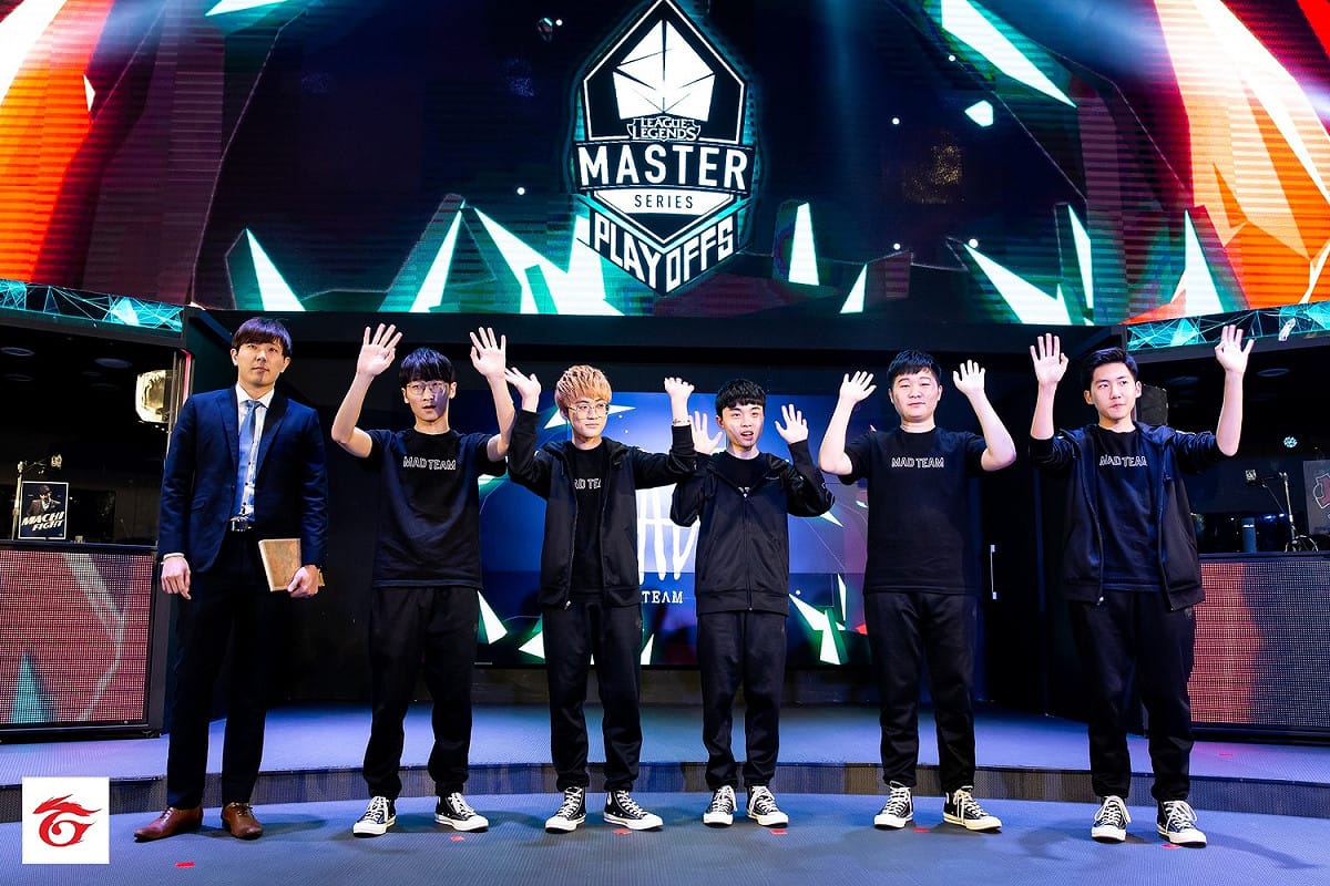 首次打入 LMS 季後賽的 MAD 取得《英雄聯盟》2018 LMS 春季季後賽首日勝利。 圖：Garena/提供