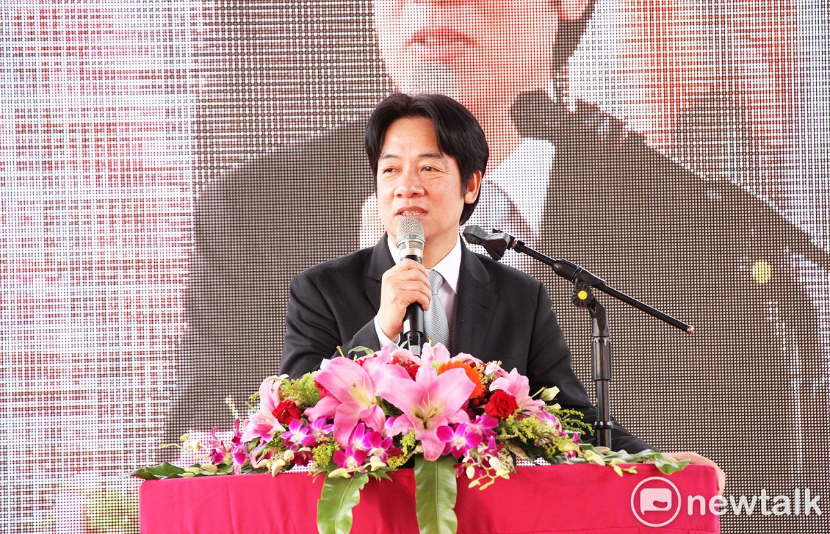 阿姆坪防淤隧道工程今(16)日動土，行政院長賴清德表示，政府是用開源節流，節水備援穩定供水，請國內企業家、外國好朋友投資台灣。 圖: 林昀真/攝