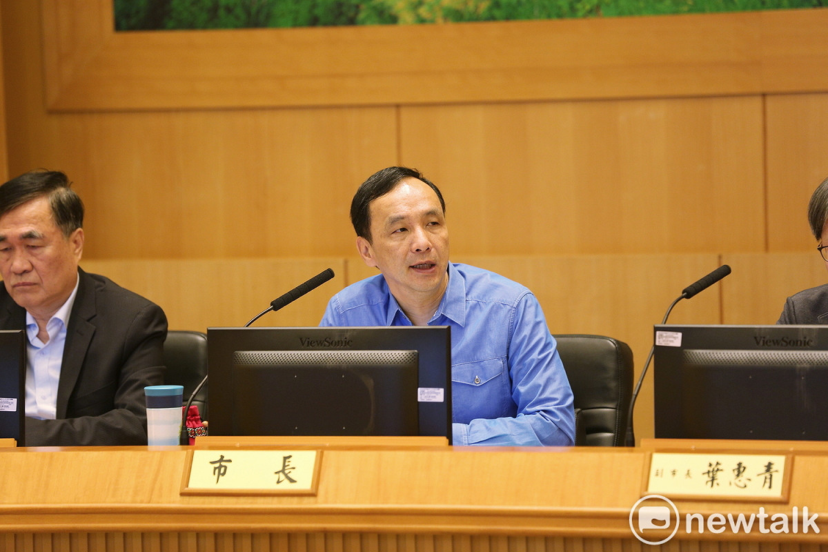 新北市長朱立倫強調，反對興建燃煤電廠是全世界的共同趨勢，沒有任何的個人立場或政治立場，而是全民的立場。 圖: 林昀真/攝
