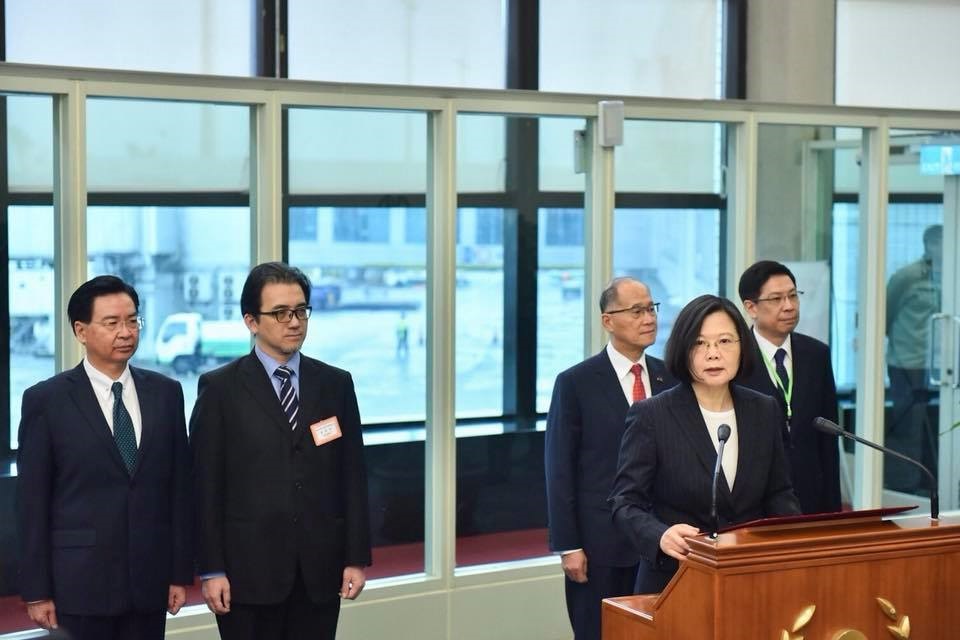 總統蔡英文17日出訪史瓦濟蘭。 圖：總統蔡英文臉書