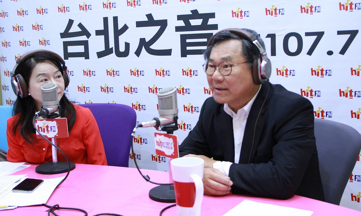 民進黨選對會召集人陳明文19日接受周玉蔻訪問。 圖：Hit Fm《蔻蔻早餐》提供
