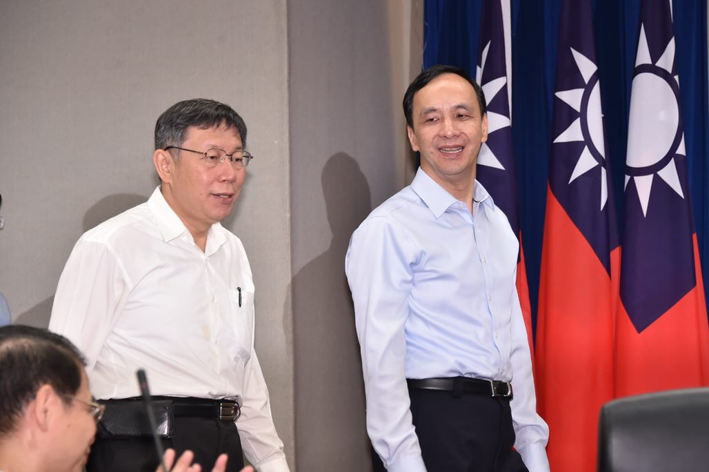 朱立倫笑稱，明年雙北交流新北市長應由侯友宜代表出席。 圖：台北市政府提供