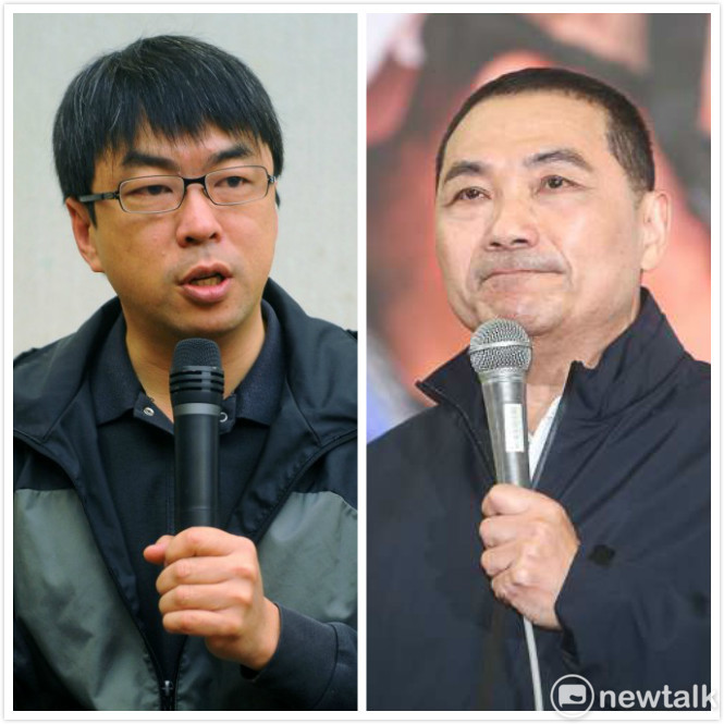 民進黨立委段宜康今（21）日在臉書開砲，呼籲侯友宜應該去自首，並且繳回21年的「不當得利」。 圖：新頭殼資料照片合成