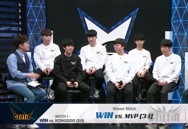 Griffin以3-1戰勝MVP，獲得參戰今年LCK夏季賽的資格。 圖：翻攝自 OGN 頻道